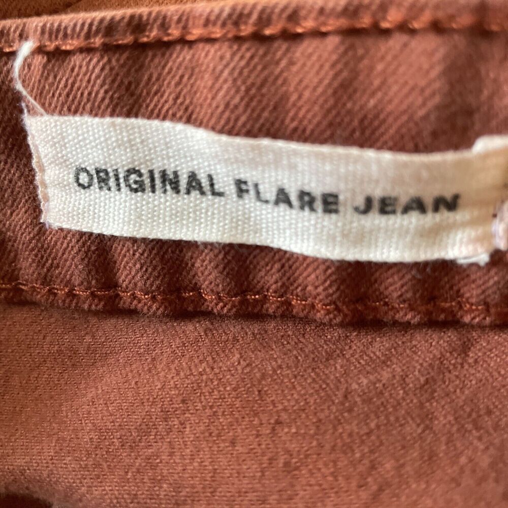 Cotton On Fall Brown Jeans Womens 12‎ Original Flare High Rise Casual Boho Style - Picture 5 of 8